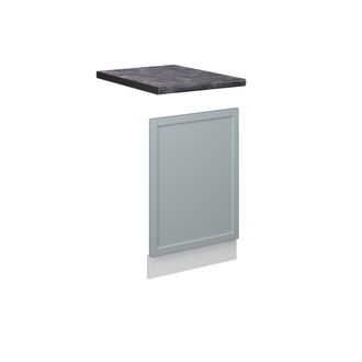 Vicco Panel Frontal Fame-line, Azul Claro-gris, 45 Cm, Et Antracita Vicco