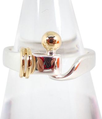 Tiffany & Co. Yellow Gold (18K) Sterling Silver 925 Band Ring (Pre-Owned)