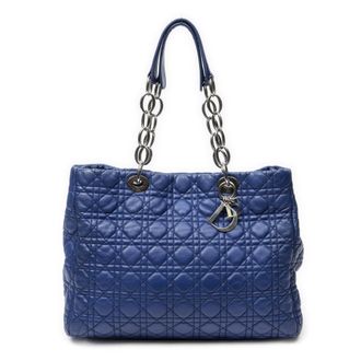 Dior Pre-owned Womens Soft Shopping Tote Shoulder Bag - Blue - One Size