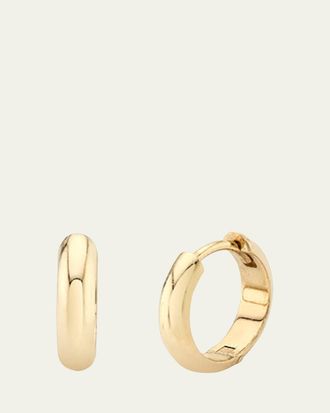 Lizzie Mandler 18K Yellow Gold Basic Chubby Huggie Earrings, 10mm