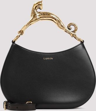 Lanvin Embellished-Handle Hobo Bag