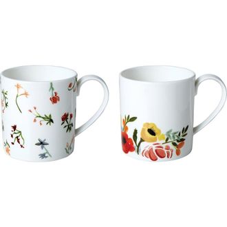 Twig New York Language of Flowers Set of Two Mugs in Multi at Nordstrom