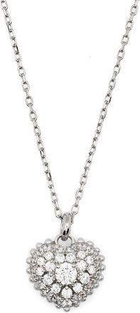 Swarovski Idyllia pendant necklace - women - Rhodium/Crystal/White Zirconium - One Size - Silver