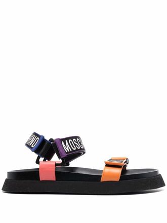 Moschino Sandalen met plateauzool - 00B BLACK