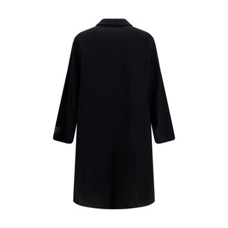 Maison Margiela Double-Face Wool Coat - Black