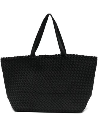 Naghedi large Como woven black tote bag