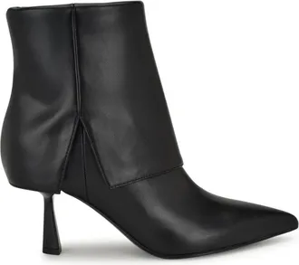 Nine West Bazie WNBAZIE3-001 Bootie WomensBlack Kitten Heel Boots ZOGG3096