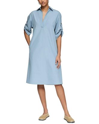 Lafayette 148 New York Tab Sleeve Popover Dress