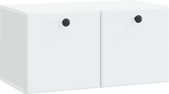 vidaXL Mueble De Tv De Pared 59,5 X 31 X 30 Cm Blanco Vidaxl