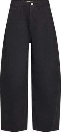 Mos Mosh Broek - Dames - Loose Fit Jeans - Zwart - W31 - Katoen - Jeans