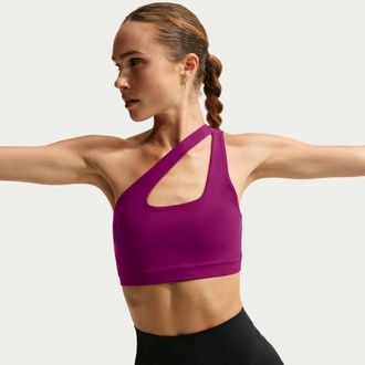 Nike Womens Zenvy Light-Support Sports Bra in Red | IM9910-630