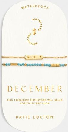 Katie Loxton Birthstone Bracelet December in Turquoise at Nordstrom