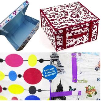 Trade Shop Trade Shop - Box Scatola Organizer Per La Biancheria Intima Cambio Stagione Misure A Scelta - -50x40x30cm