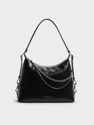 Charles & Keith Atwood Chain Hobo Bag