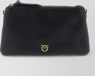 Pinko mini double small leather shoulder bag