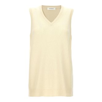 Sportmax Truien & Vesten, Dames, Geel, XS, Wol, Gimmy Vest