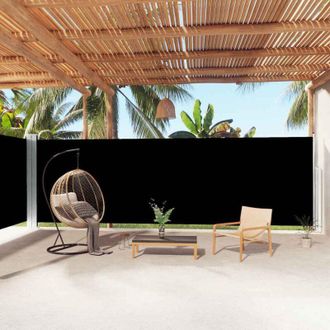 vidaXL Toldo Lateral Retr&aacute;ctil Negro 200x1000 Cm Vidaxl