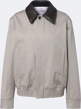 Bottega Veneta Intrecciato oversized cotton blouson jacket
