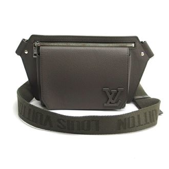 Louis Vuitton Moss Green Leather Shoulder Bag Sling Bag (Pre-Owned)