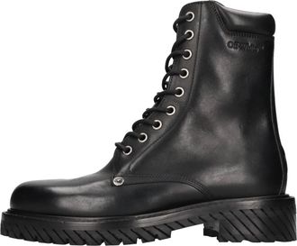 Off-white Diag Veterschoen - Dames - Veterlaarzen - Zwart - 39 EU - Leer - Schoenen