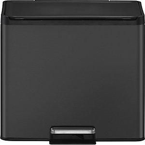 EKO Papelera De Pedal Recycler Acero 30 L Colector Doble