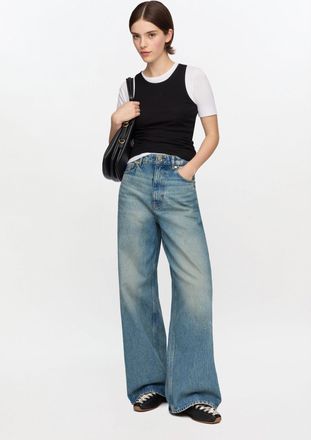 Ganni Blue Lari Jeans in Tint Rigid Denim - Size 24W/33L Organic Cotton