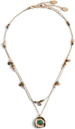 Mango Mixed Layered Necklace in Gold at Nordstrom