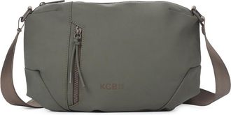 KCB Large Cord Crossbody Bag | Large Capacity and Organization | Multipurpose Zippered Pockets | Durable Material | Adjustable Handles | 100% Vegan, Khaki