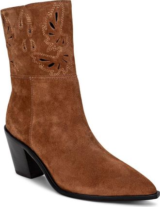 L'agence Anne Western Boot in Buckskin Suede at Nordstrom, Size 5.5