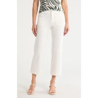 Sanctuary Supernova Crop Wide Leg Pants in Vintage White at Nordstrom Rack, Size 28