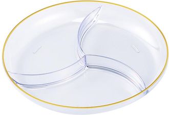 OEM Bandeja Para Aperitivos Con Compartimentos, Fabricada En Pl&aacute;stico Transparente