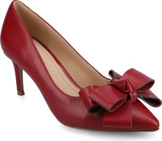 Journee Collection Crystol Pump in Cranberry Pu at Nordstrom Rack, Size 8.5