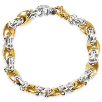 Pompeii3 Mens Link 14k Gold (56gram) or Platinum (90gram) 9mm Bracelet 8.5