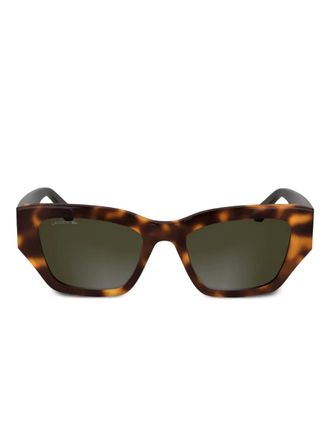 Lacoste Occhiali da sole geometrici - Marrone