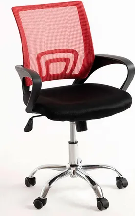 Regalos Miguel Sillas De Escritorio - Silla Midi Pro - Rojo Y Negro