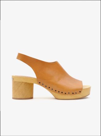 Isabel Marant Womens Okya Block Heel Clogs In Natural