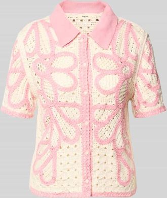 Suncoo Strickjacke mit 1/2-Arm Modell GAVRILI in Rosa, Gr&ouml;&szlig;e XS