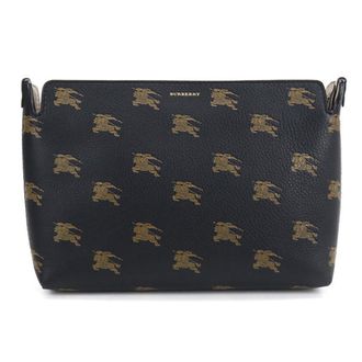 Burberry Black Leather Clutch Bag (Pre-Owned)