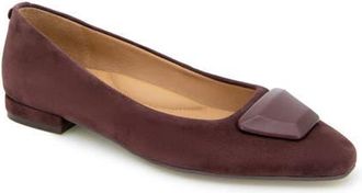 Gentle Souls Hannette Ballet Flat in Burgundy Suede at Nordstrom, Size 8.5