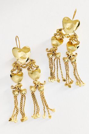 Alemais Jem Heart Monkey Drop Earrings