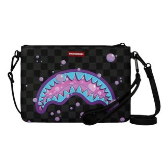 Sprayground Purple Slime Shark Crossover Clutch Bag Black G6040-64