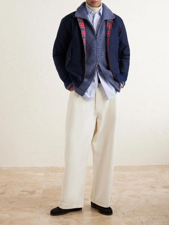 The Elder Statesman Hunter Cashmere Zip-Up Cardigan