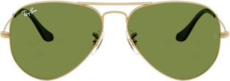 Ray-Ban Aviator Large Green Unisex Sunglasses RB3025 001/4E 58
