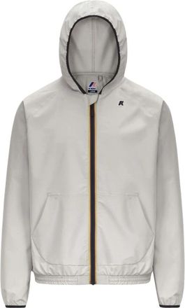 K-Way Fleece Jack Met Rits En Capuchon - Heren - Zomerjassen - Beige - L - Jassen