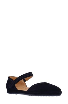 L'Amour Des Pieds Ankle Strap Flat in Black at Nordstrom, Size 6.5