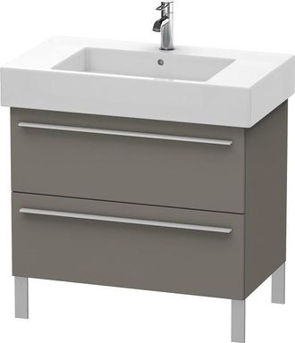 Duravit Duravit X-large Mueble De Pared 6543, 2 Extra&iacute;bles, 800mm Para Vero 032985 (sin Lijar), Color (frente/cuerpo): Flanela Gris Seda Lacado Mate - Xl65430