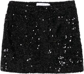 Iro Black Sequined Skirt
