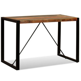 vidaXL Mesa De Comedor De Madera Reciclada 120 Cm
