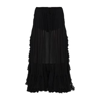 Chlo&eacute; Dames, Rokken, Zwart, Maat: XS Zijde
