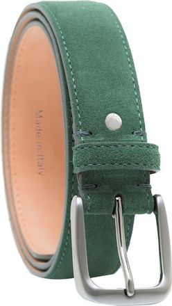 Ghurka Handcrafted in Italy Genuine suede leather belt in Sage at Nordstrom, Size 34